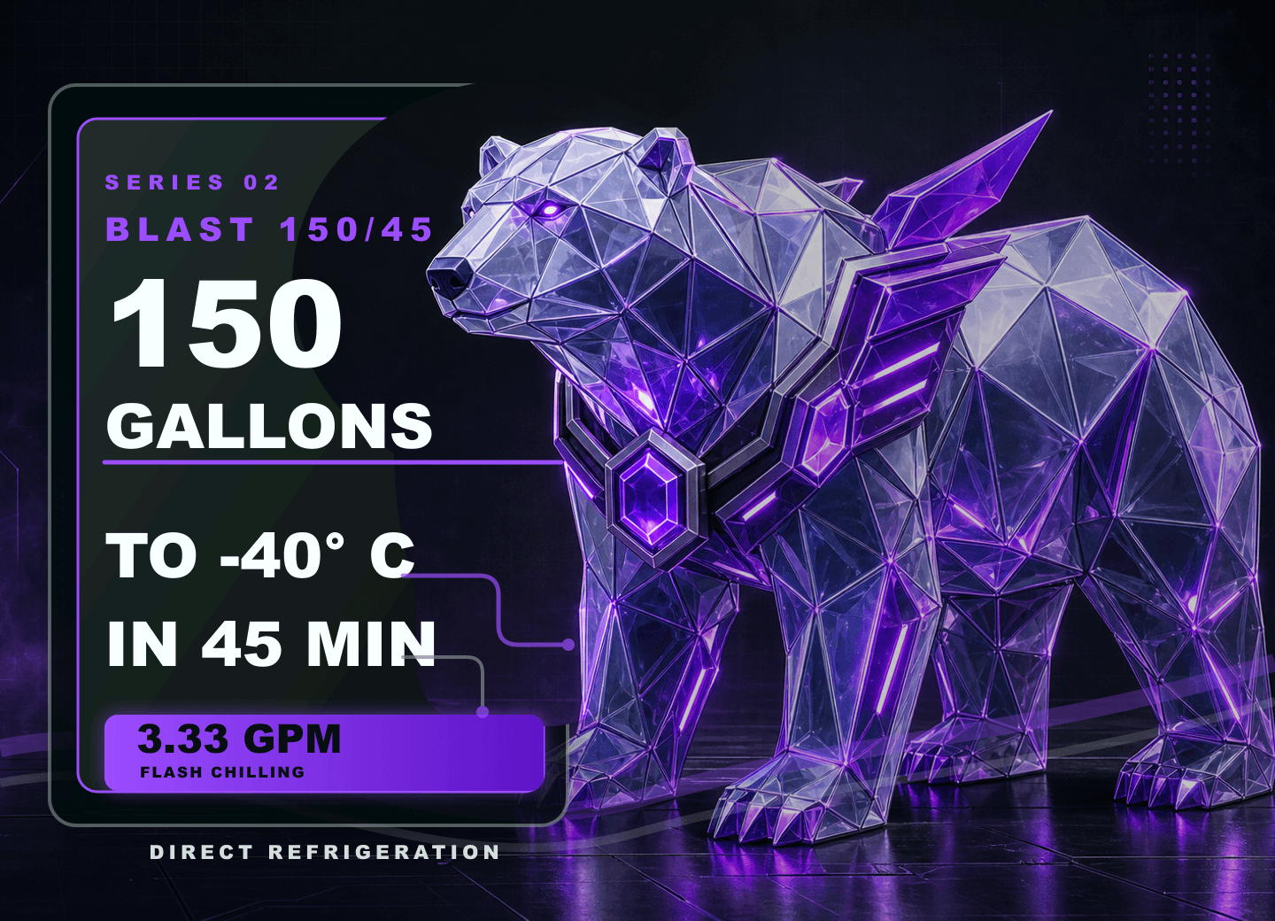 BLAST 150/45 crystal bear ethanol chilling performance card
