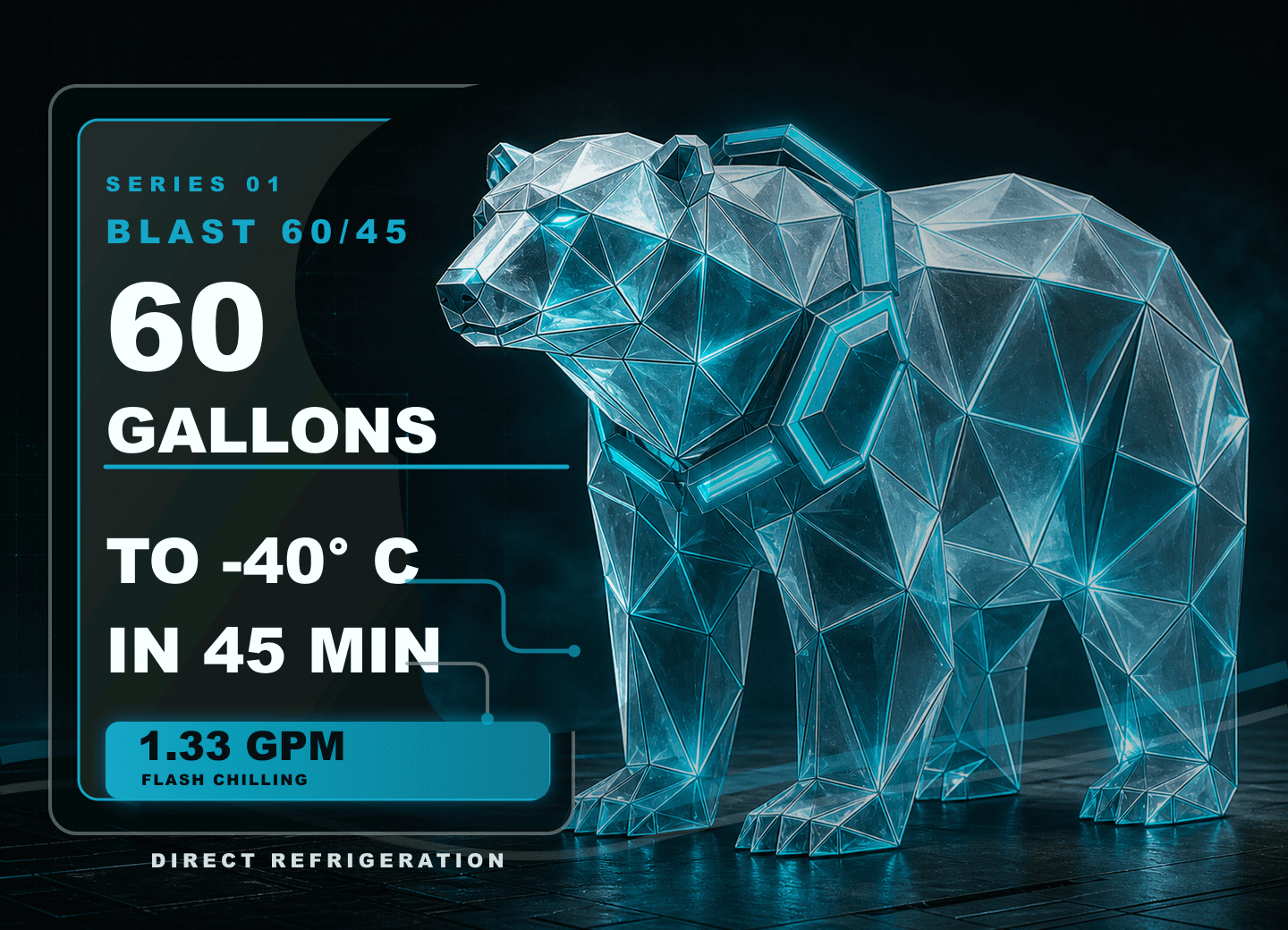 BLAST 60/45 crystal bear ethanol chilling performance card